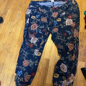 Stretch jeans flower print size 4x faded glory